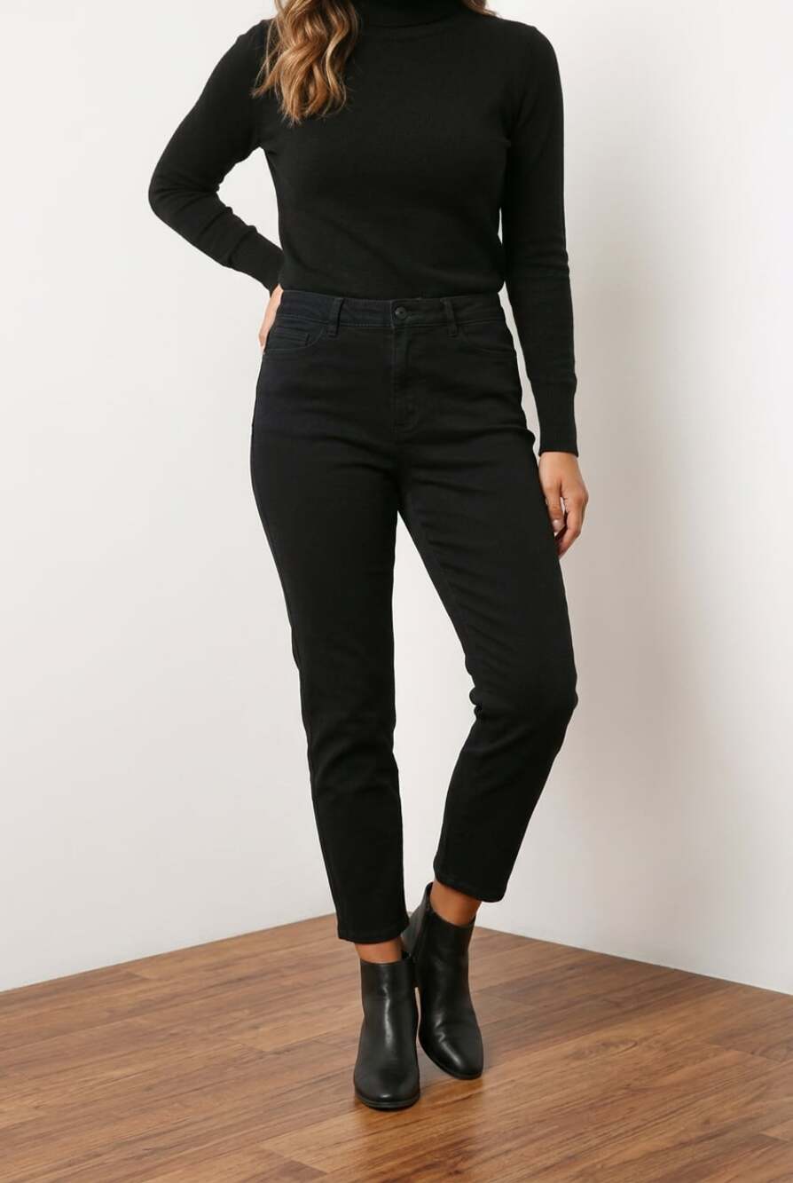 J.Jill Premium-Flex High-Rise Leggings Black Jeans Size 12P